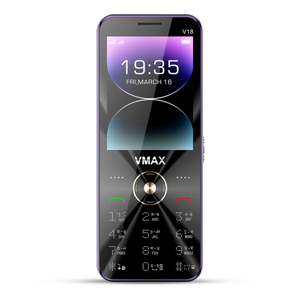 Vmax V18 Dual Sim Feature Phone - Purple