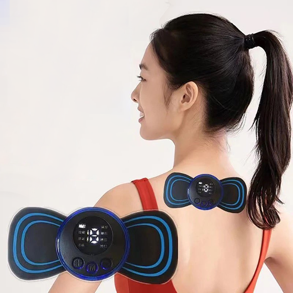 Ems Body Massager For Pain Relief - Black and Blue