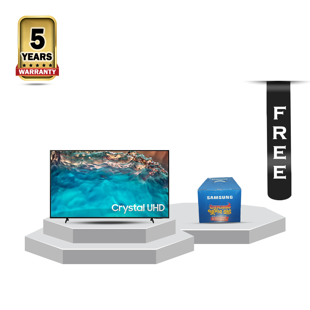 Samsung UA75BU8000R Series 8 Crystal 4k UHD Smart Television - 75 Inch - Black with Free Gift Box 