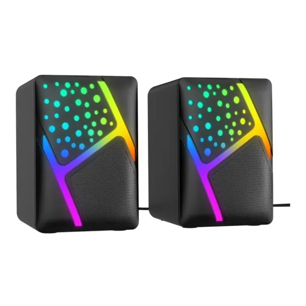 Havit SK763 RGB Desktop Computer Gaming Mini Speaker - Black