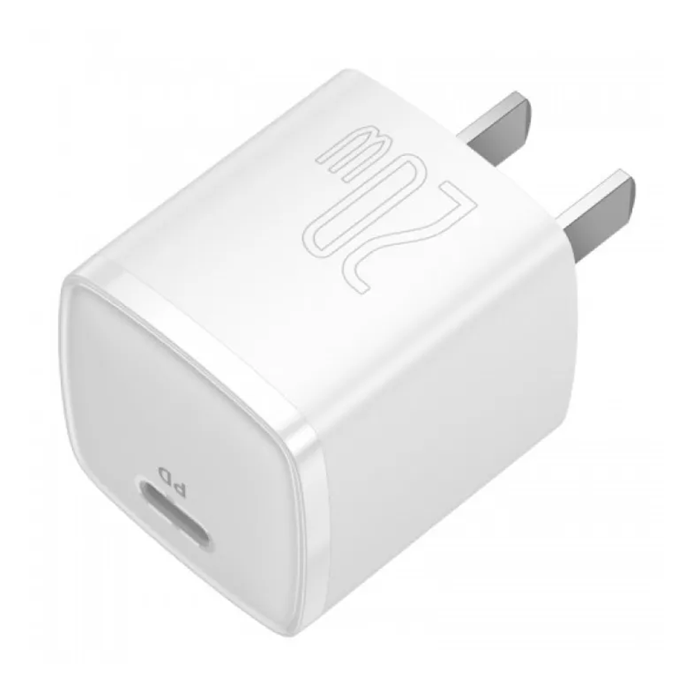 Baseus Cube PD 20W For IP Phone Super Fast Charging Adapter With Type C To Lightning Cable