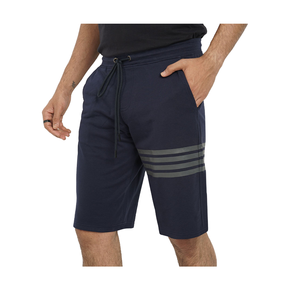 Terry Cotton Short Pant for Men - Navy Blue - GMSP-00723NVSP