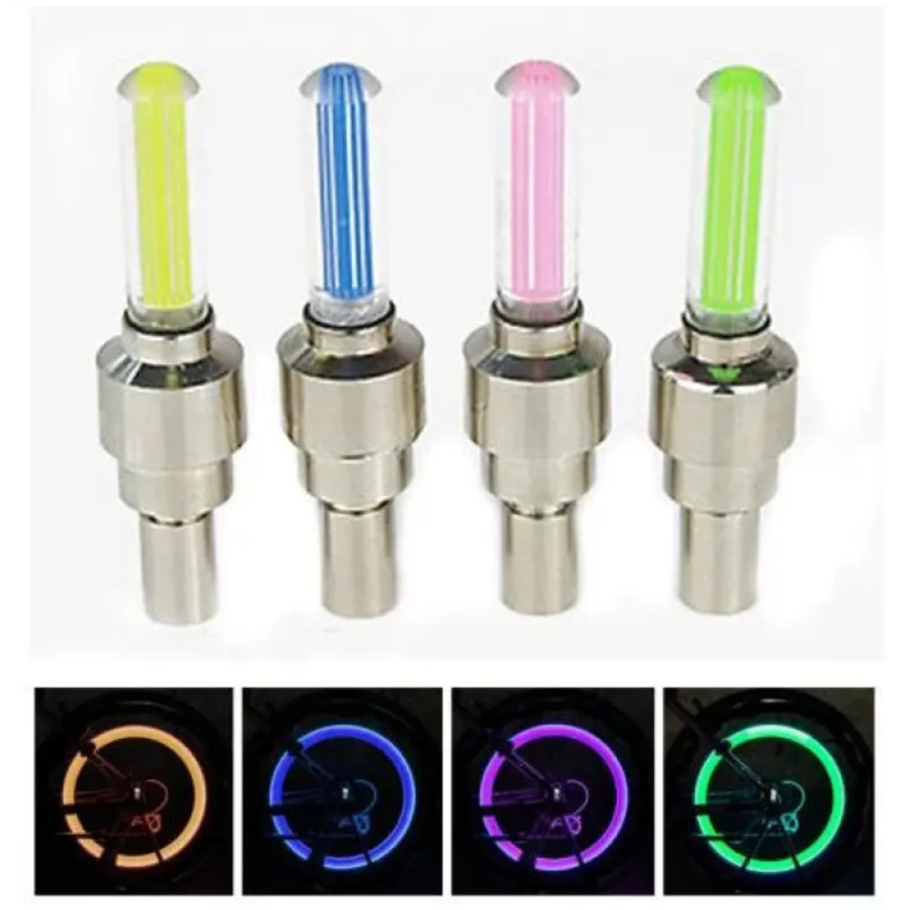 Cycle and Bike Single Color Wheel LED Light - 2Pcs - Multicolor