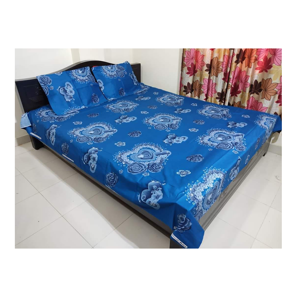 Cotton Twill Double Bed Sheet BT07 Multicolor