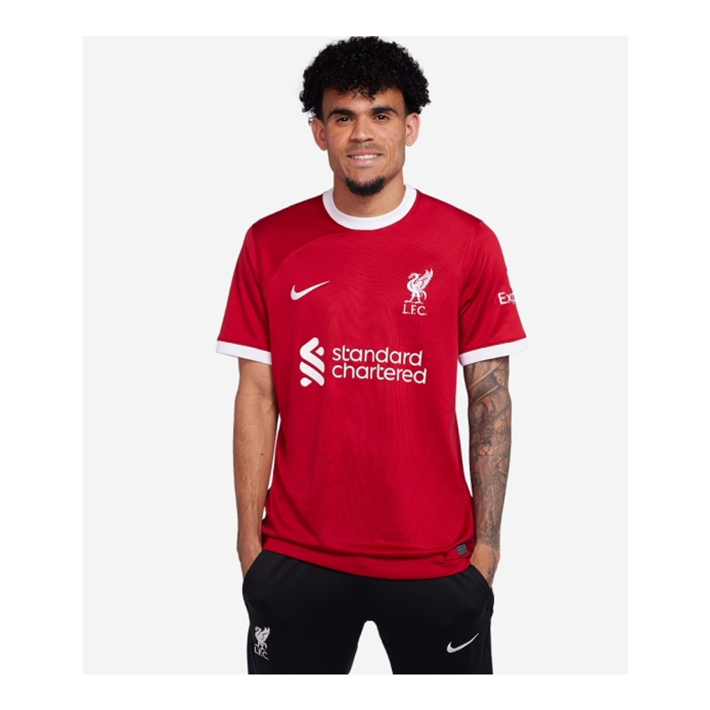 Polyester LFC 23-24 Home Stadium Jersey for Men - Red