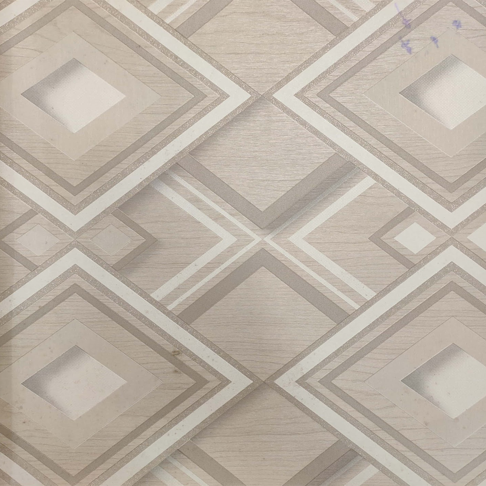 PVC Square Design Wallpaper - 57sqft - Gray - SQ 2