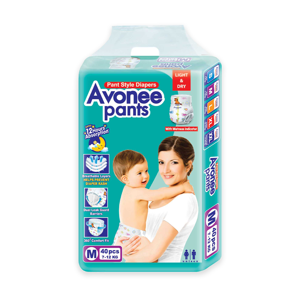 Avonee Pants Diaper - M - 7-12 kg - 40 Pcs