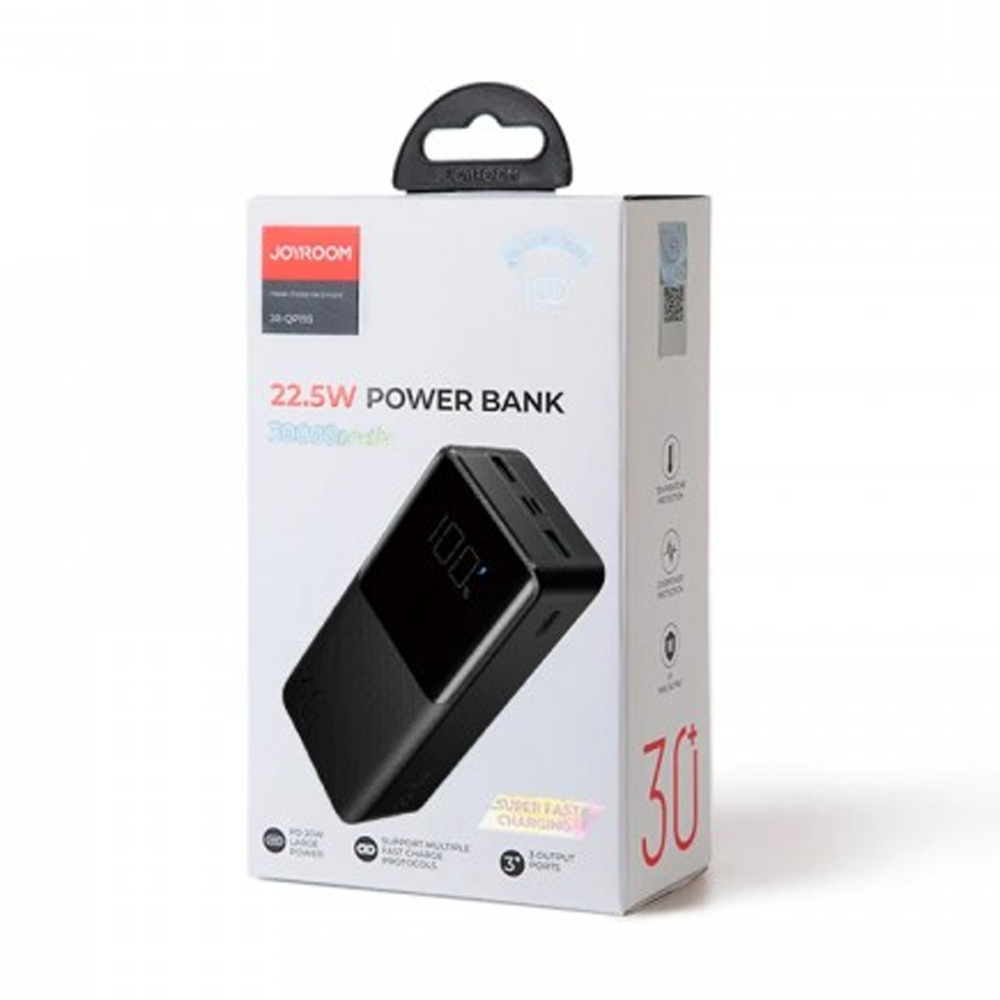 Joyroom JR -QP193 30000mAh 22.5W Fast Charging Power Bank - Black