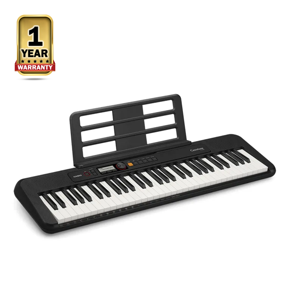 Casio CT-S200BK Portable Musical Keyboard Piano - Black and White