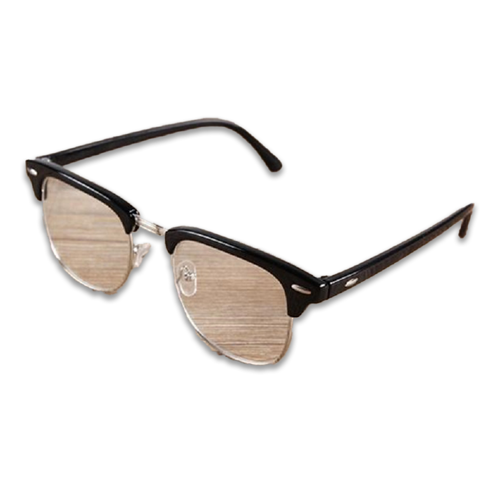 RX5154 Clubmaster Square Prescription Eyeglass Frames for Men - Black - 14