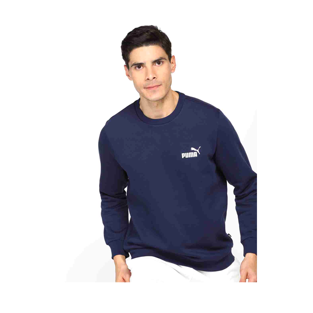 Cotton Full Sleeve Sweatshirt For Men - Navy Blue