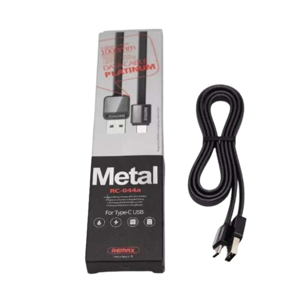 Remax RC-044a Metal Type-C Data Cable - Black