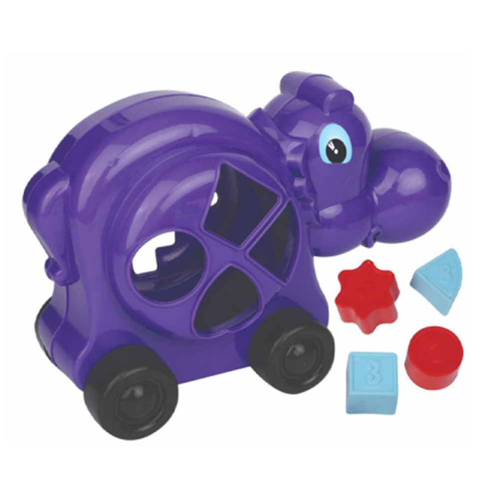 RFL Jim and Joly Toy Hippo Puzzle Car - Purple - 936085