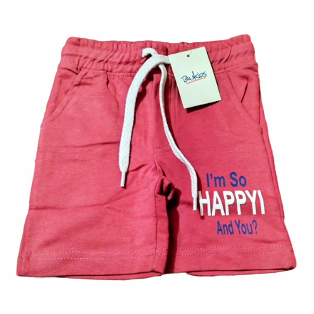 Cotton Pant With Pocket For Kids - Red