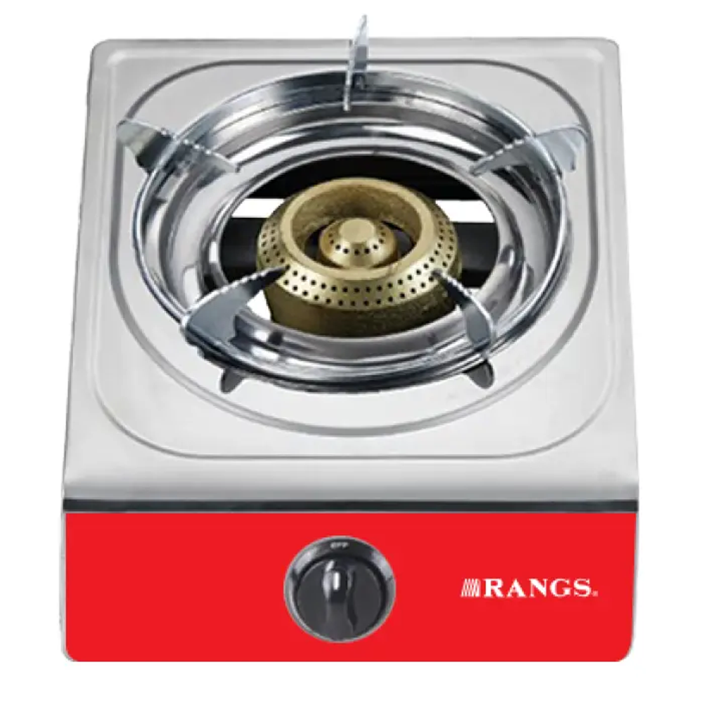Rangs RGB-SS22 LPG Single Burner Gas Stove - Silver And Red