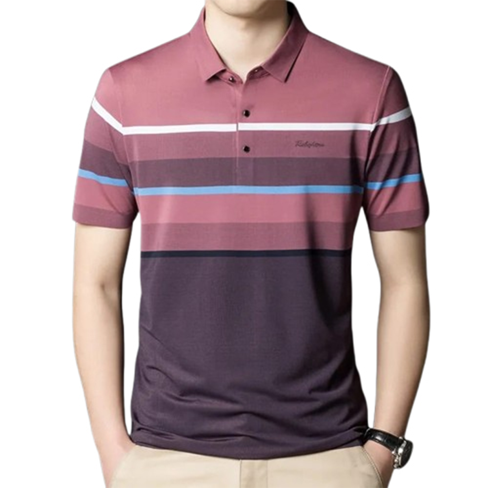 PP Jersey Half Sleeve Polo For Men - Multicolor - PT-D1