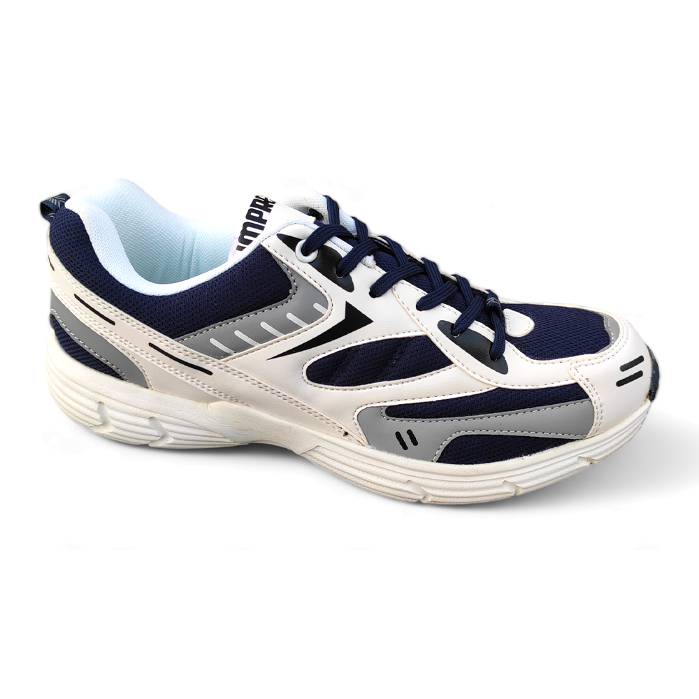 Blue mesh sports store shoes