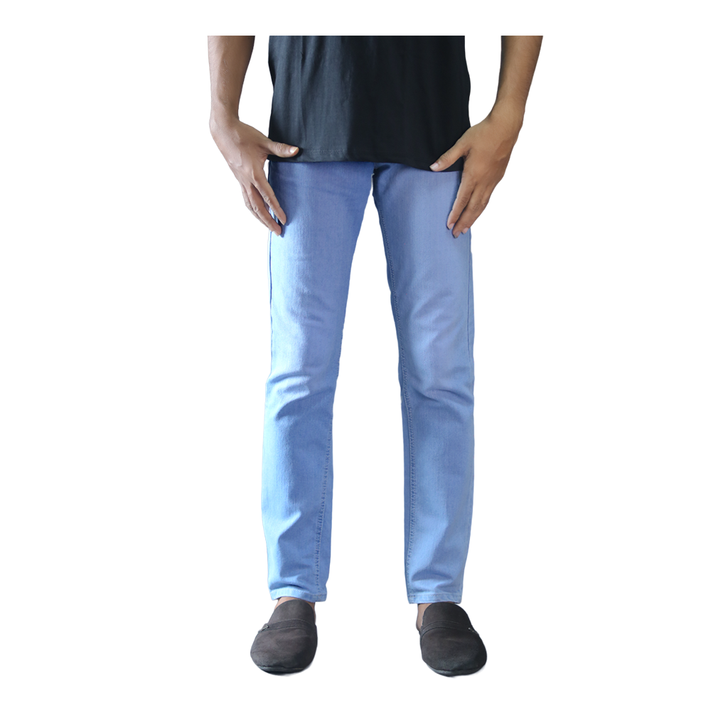 Denim Jeans Spandex Pant For Men - Light Blue - EX07