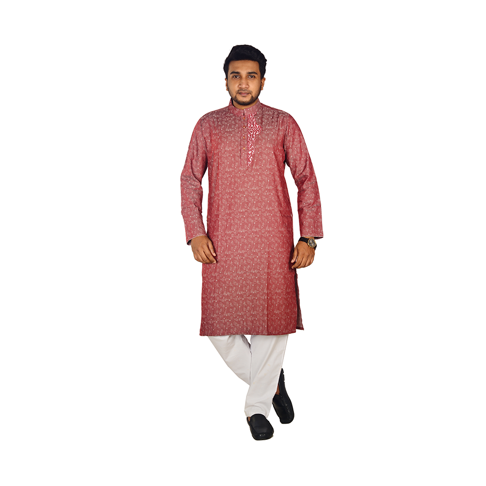 Embroidary Cotton Panjabi For Men - FF1014