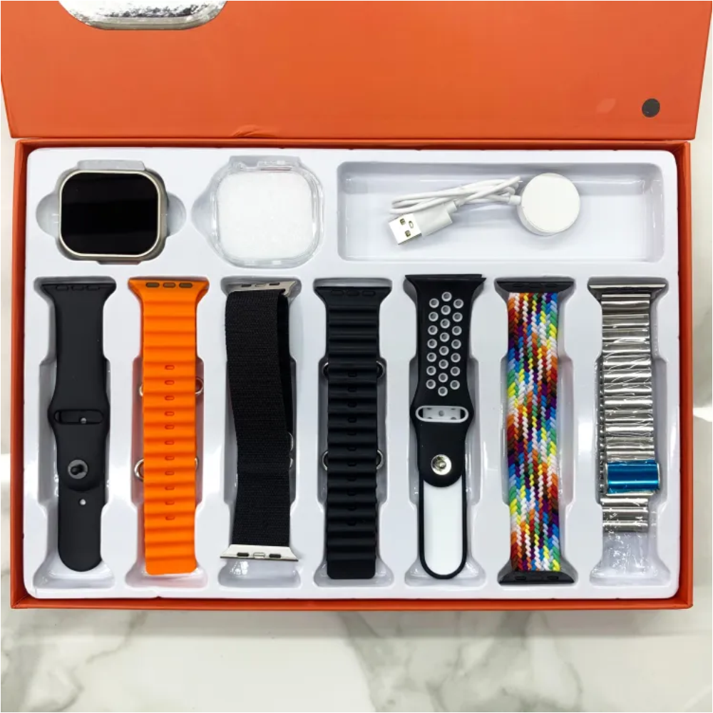 H12 Series 8 Ultra Smart Watch with 8 Straps