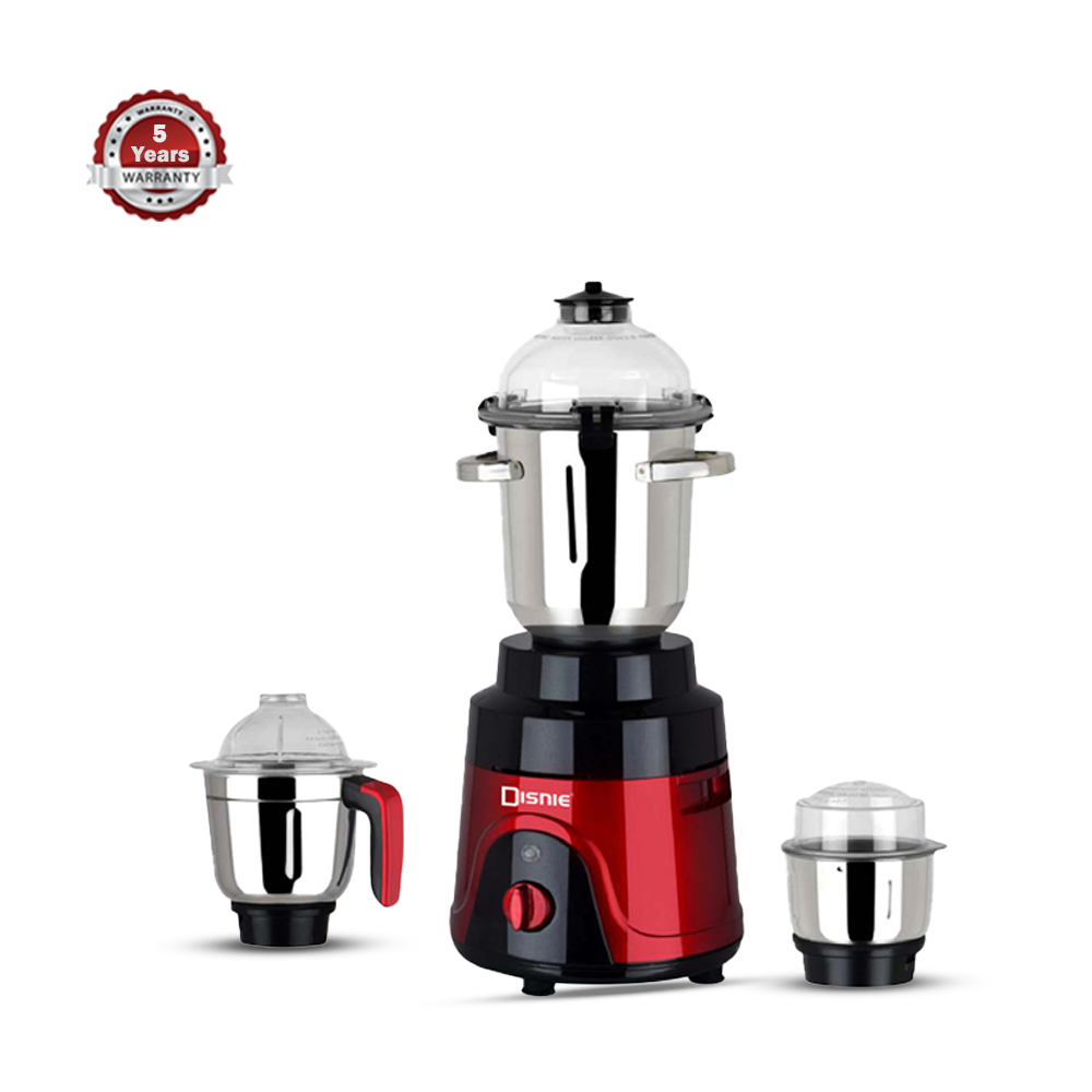 Disnie 1250W Mixer Grinder & Blender - Multi Color