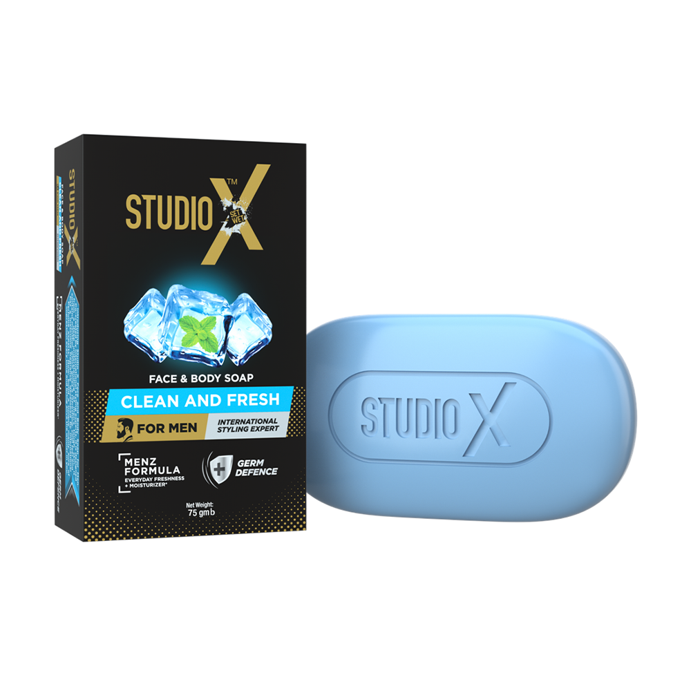 Studio X Clean & Fresh Soap for Men - 75gm - EMB158