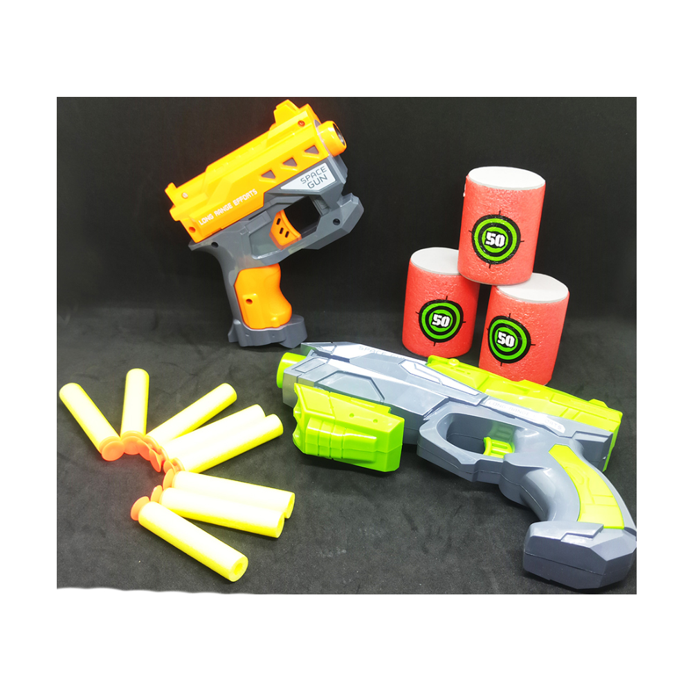 Fires Foam Shooter Plastic Soft Bull Et Blaster Space Toy Gun - 181018709