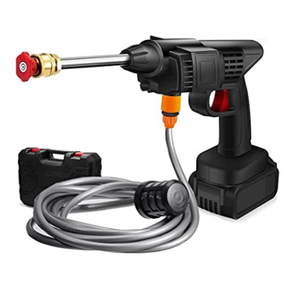  Portable Car Wash Cordless High Pressure Electric Spray Gun - Black