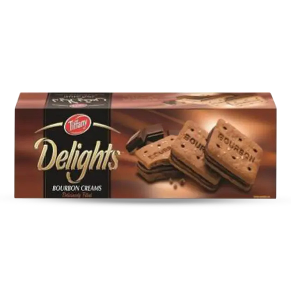 Tiffany Delights Bourbon Cream Biscuits - 200gm
