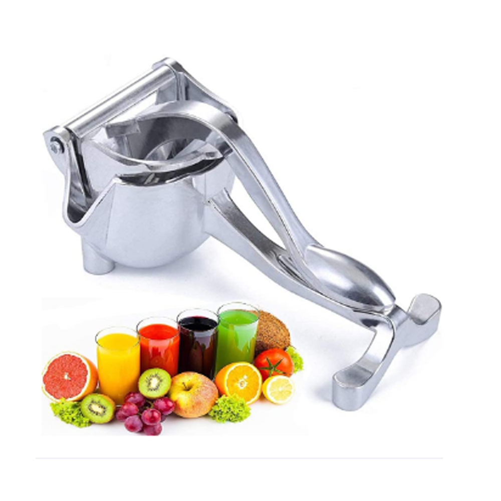 Aluminium Metal Manual Hand Press Juicer Silver