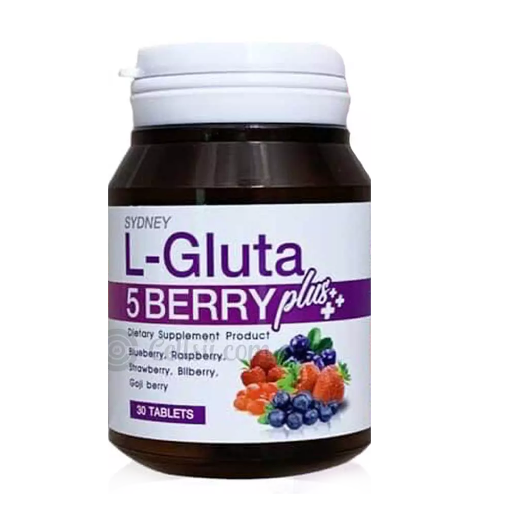 Sydney L-Gluta Plus 5 Berry Vitamin Tablets - 30pcs