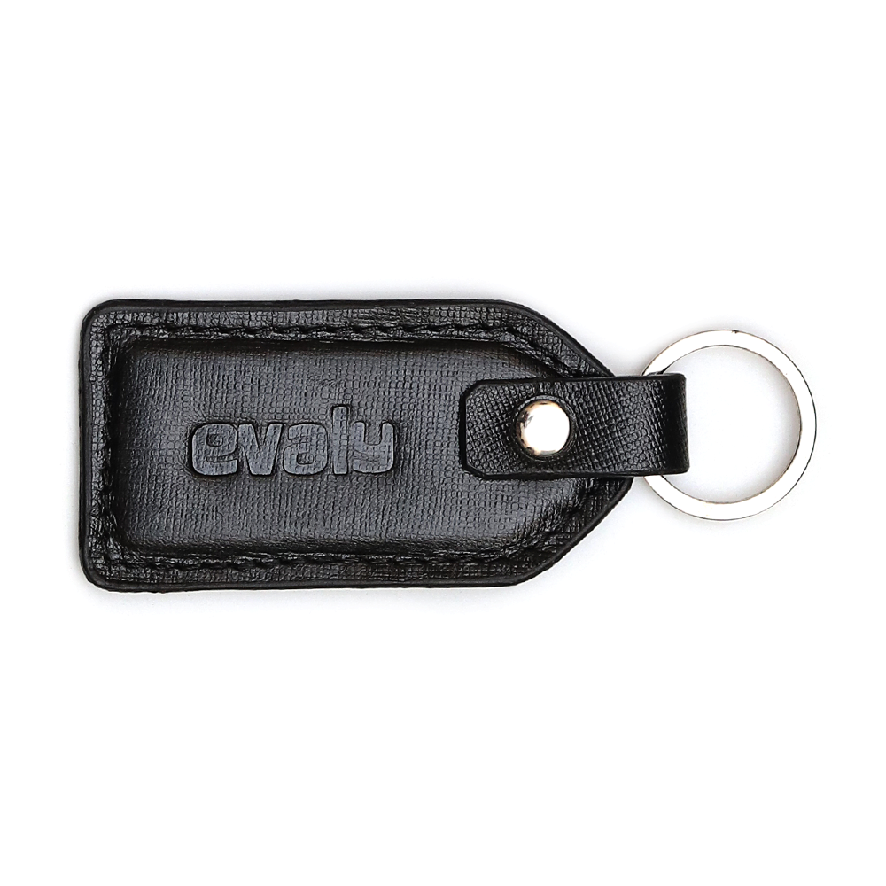 Leather Key Ring - Black - EK01 