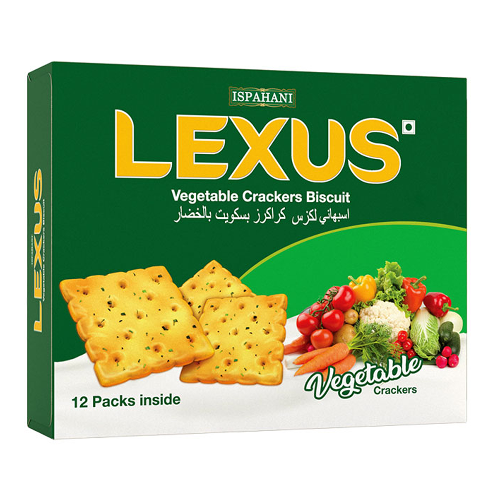 Ispahani Lexus Vegetable Crackers Biscuit - 150gm