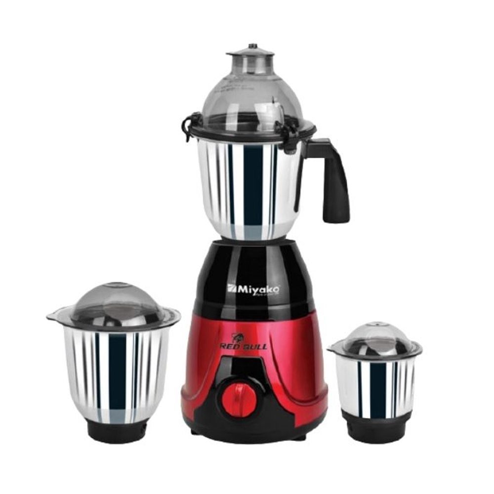 Miyako Red Bull 3 In 1 Electric Blender - 750 Watt - Red and Black