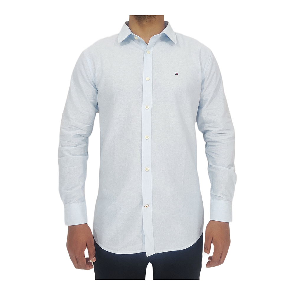 Oxford Cotton Full Sleeve Formal Shirt For Man - Sky Blue - NTOMM0S011