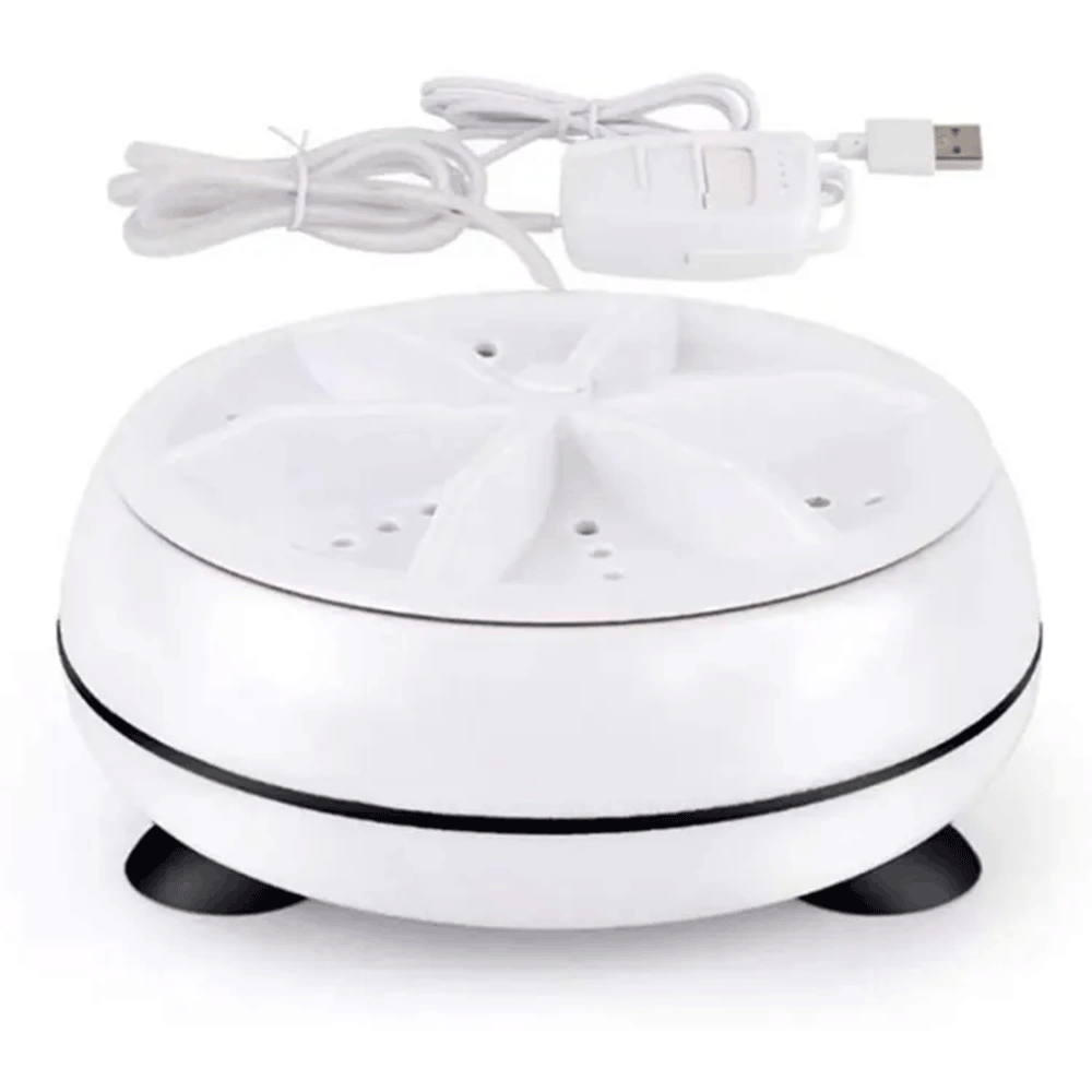 Ultrasonic Portable Mini Washing Machine - White