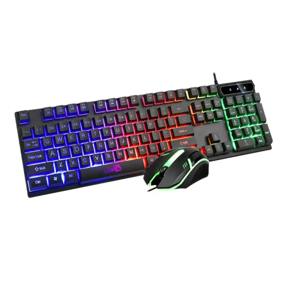 Banda LDKAI-832 USB Gaming LED Keyboard and Mouse - Black