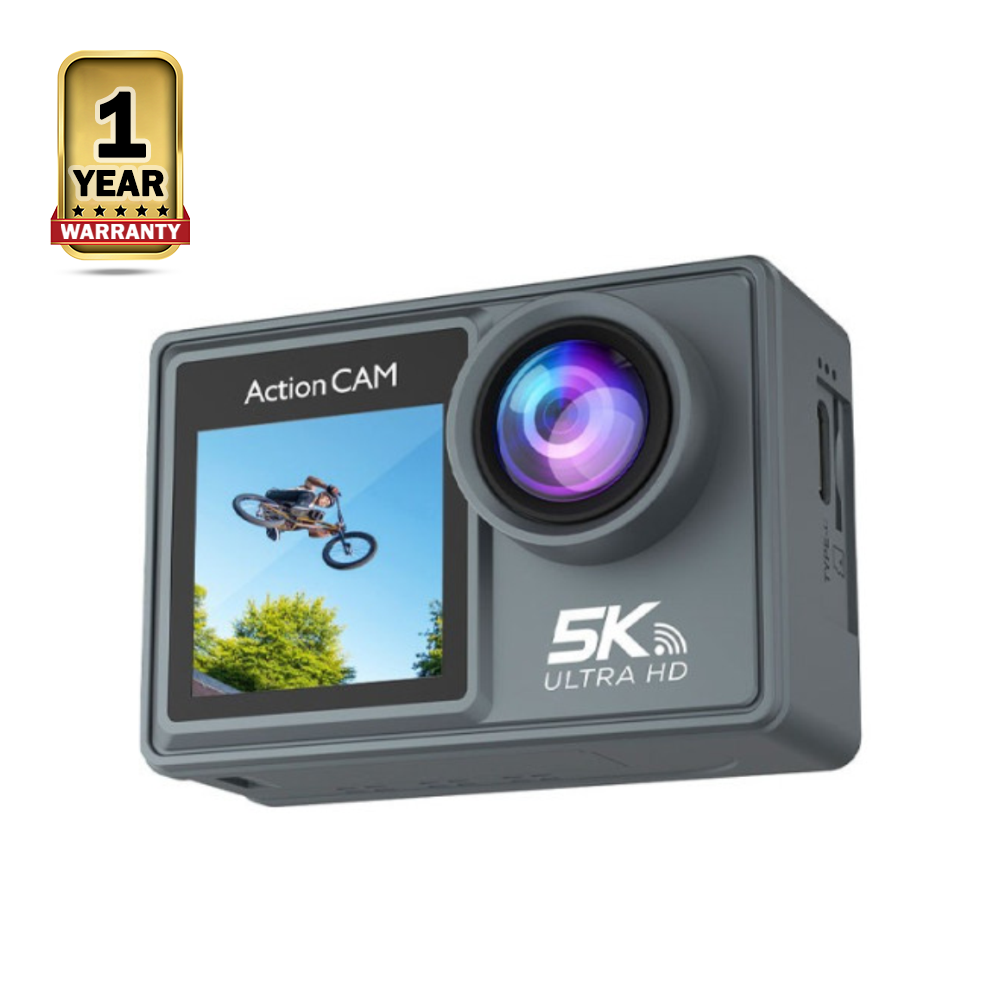 Ausek AT-M40R 5K Waterproof Action Camera - Blue Gray