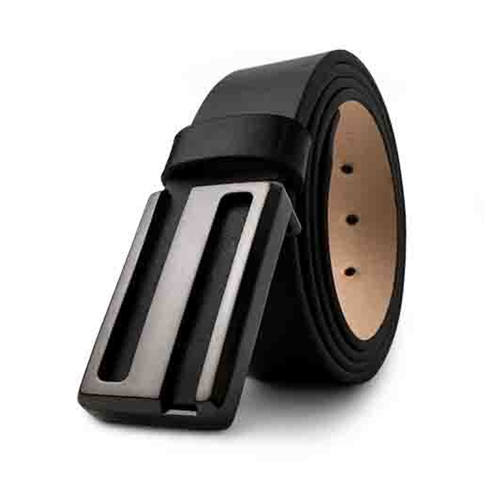 Leather Belt For Men - GB -1037 - Black