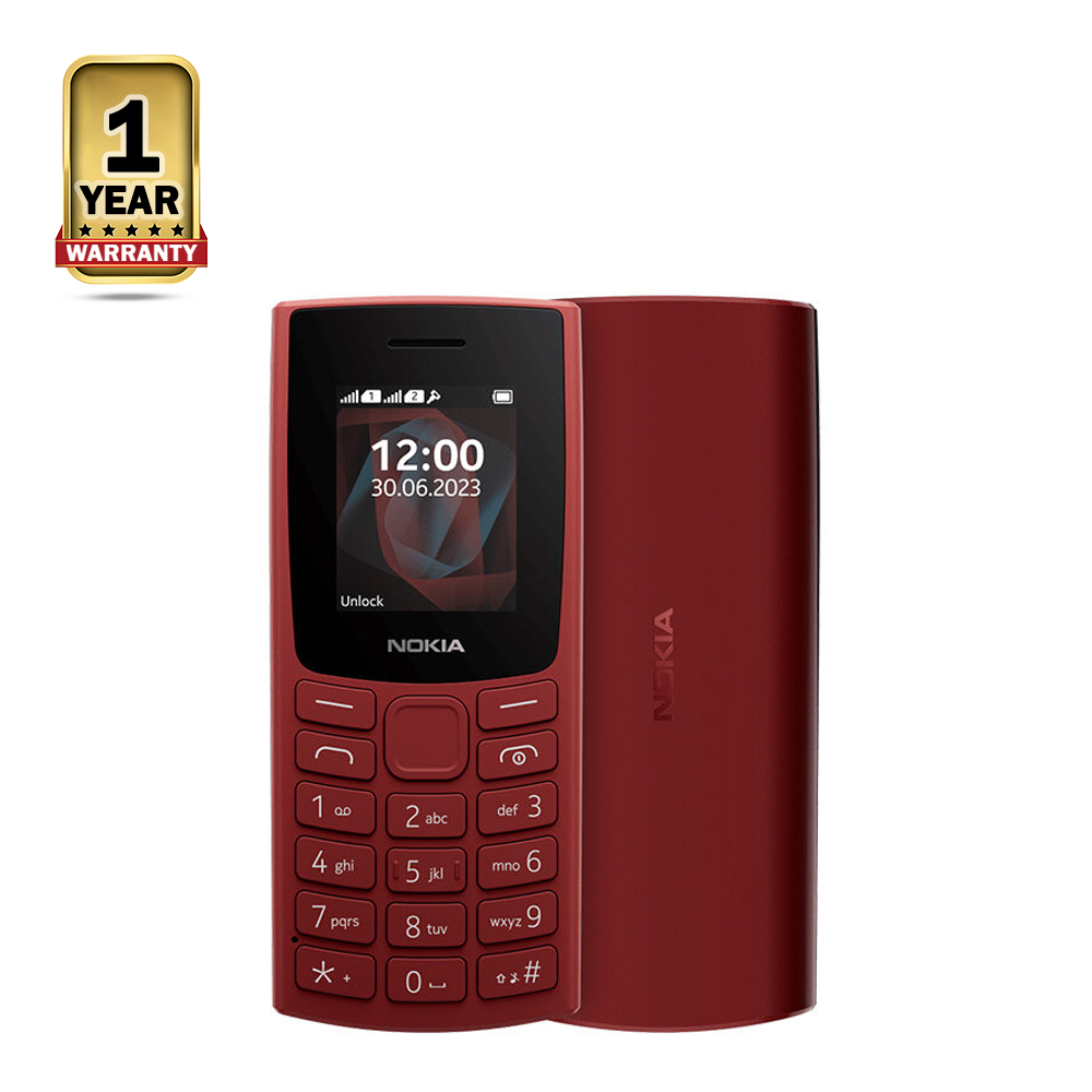 Nokia 106 DS Feature Phone - Red