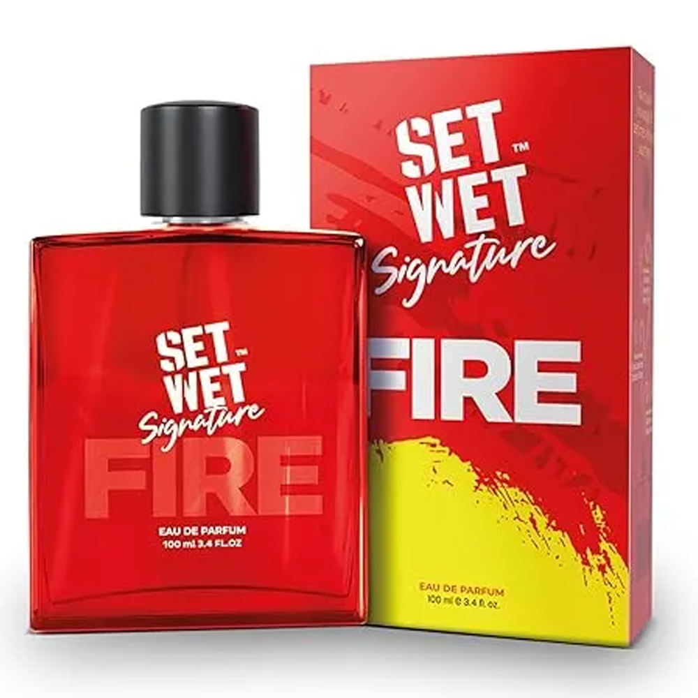 Set Wet Fire Woody Long Lasting Perfume for Men - 100ml