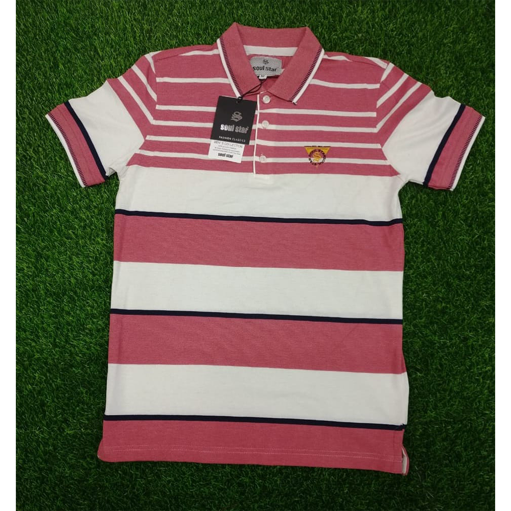 Cotton Polo T-Shirt For Men - Multicolor