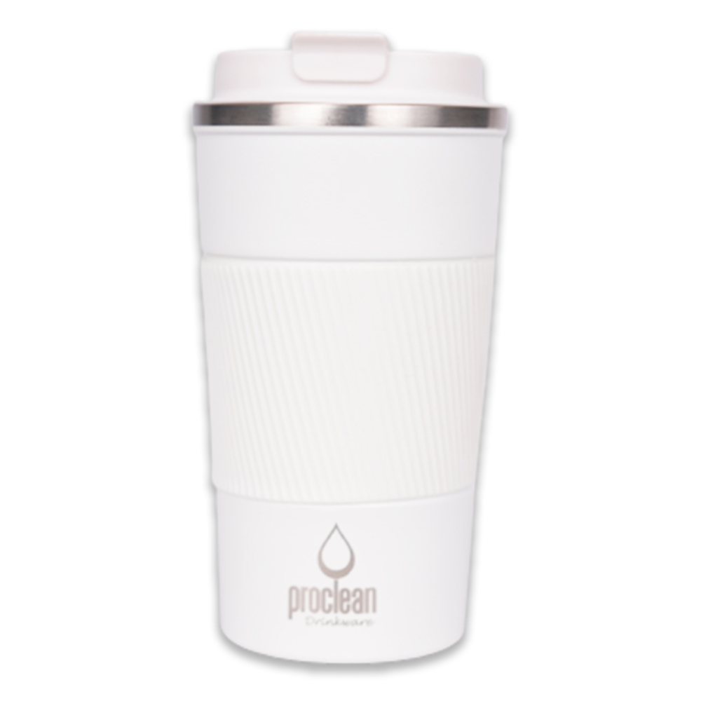 Proclean Grip N Go SS Thermos Coffee Mug - 510ml - White - CM-1756