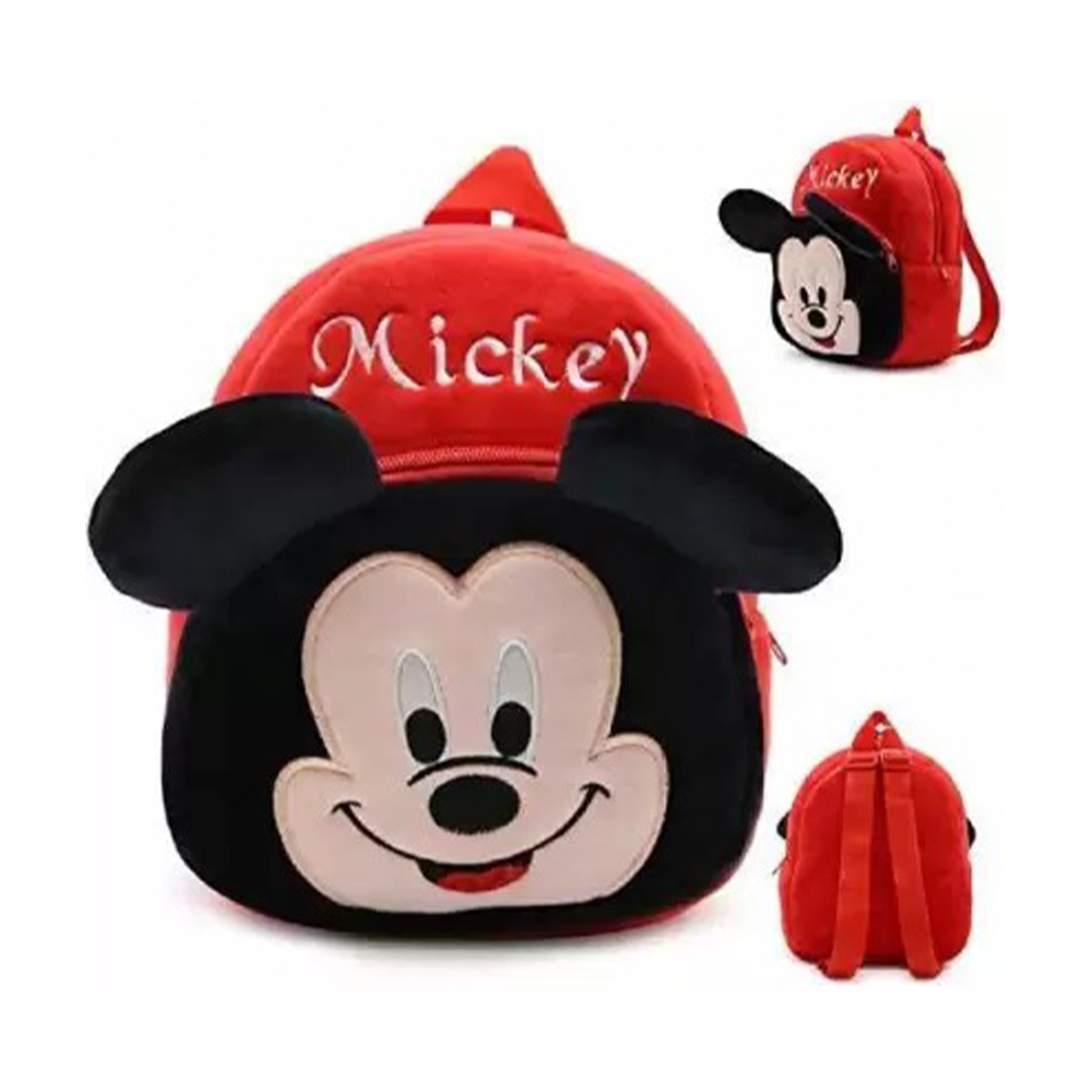 Black Micky Bag for Kids - Black and Red 