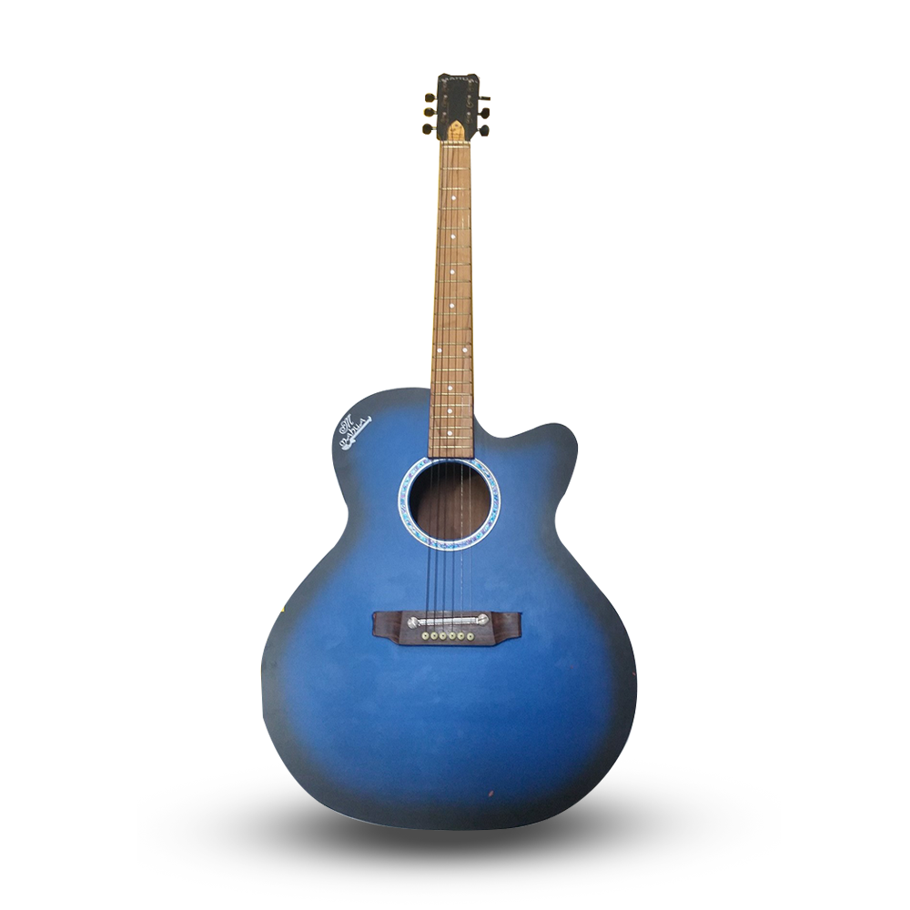 Mahua Topaz Stylish Acoustic Guitar - Blue