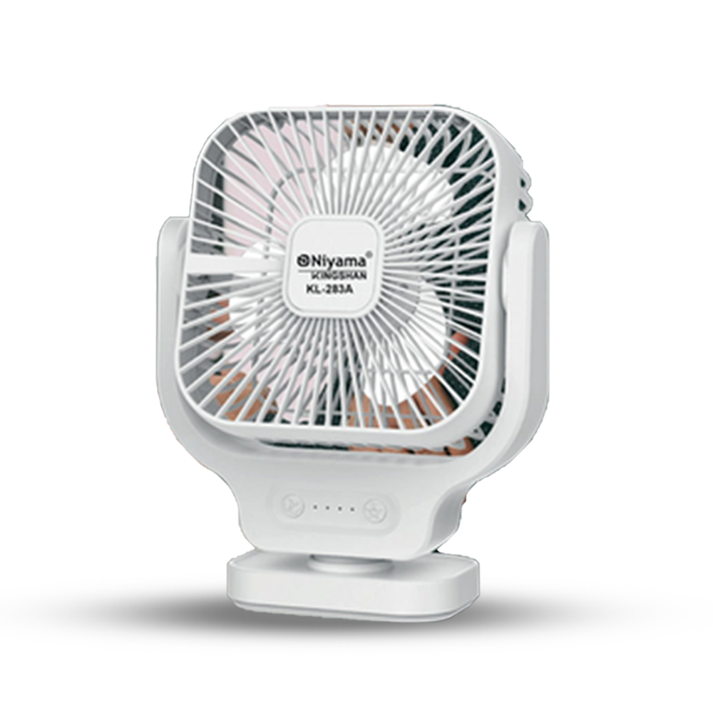 Niyama Kingshan KL-283A Rechargeable Mini Fan With LED Light - White