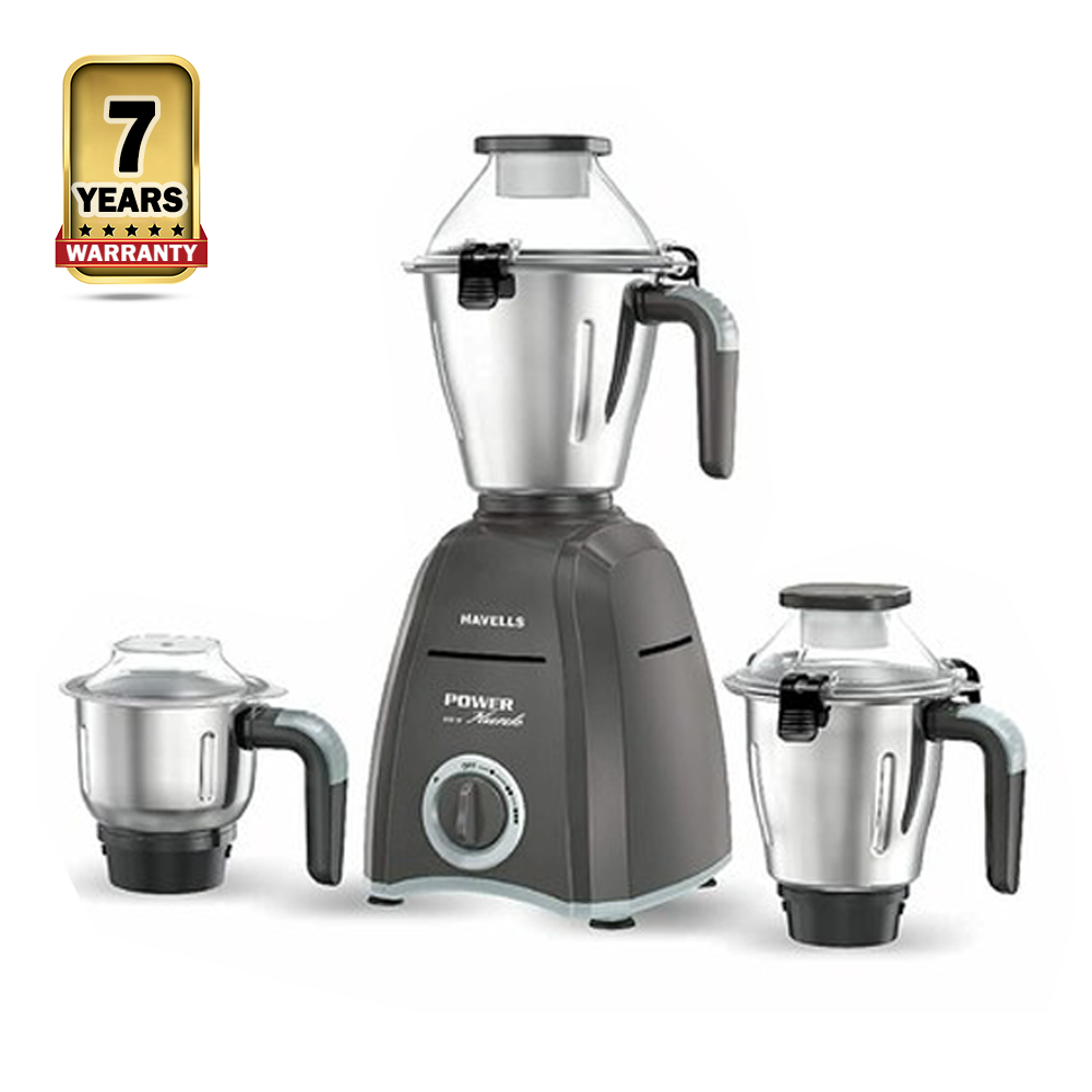 Havells Power Hunk 3 Wider Mouth Stainless Steel Mixer Grinder Jar - 800 Watt - Grey and Silver