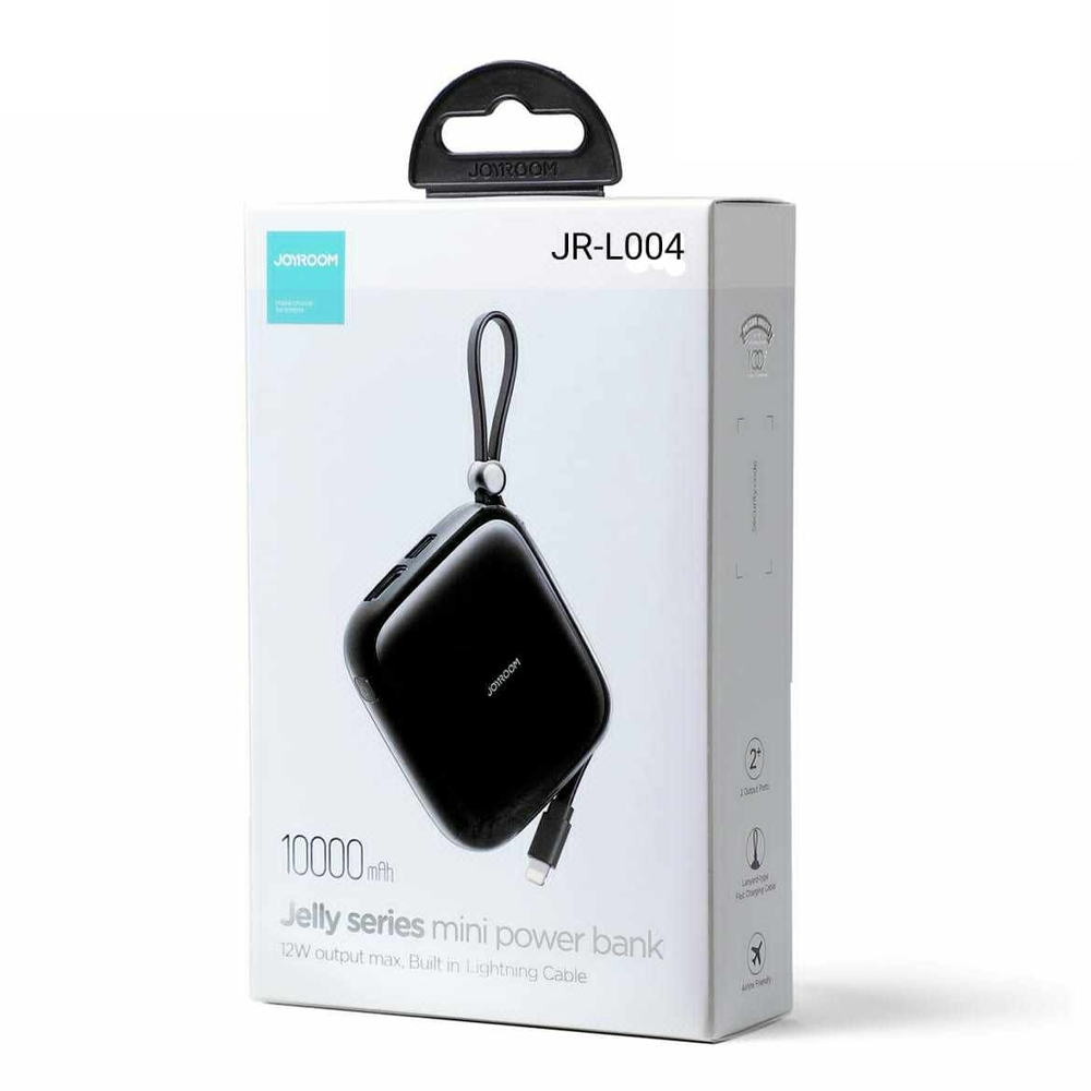 Joyroom JR-L004 Jelly Series Type-C Power Bank - 12W - 10000mah - Black