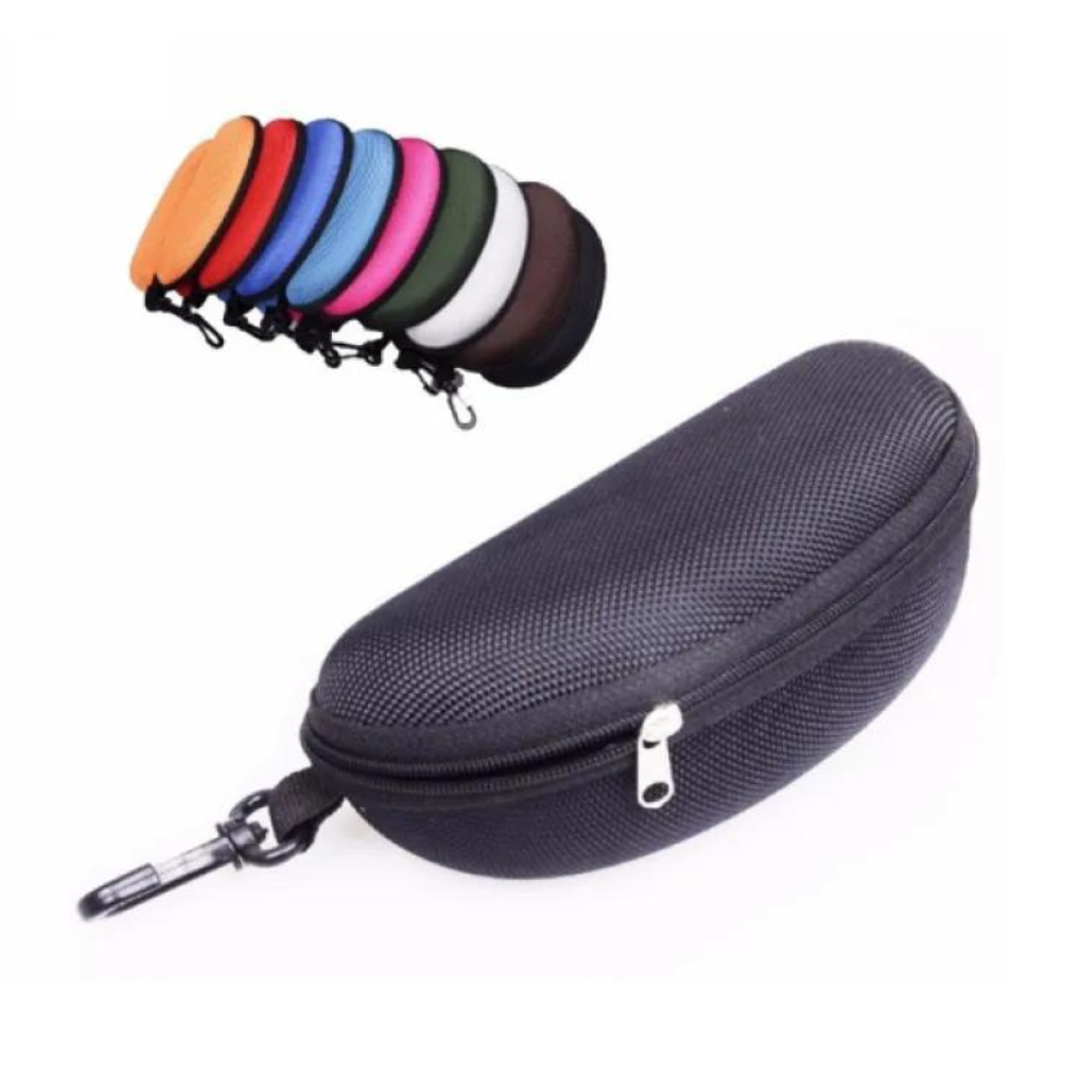 Portable Zipper Hard Case For Sunglasses - Multicolor