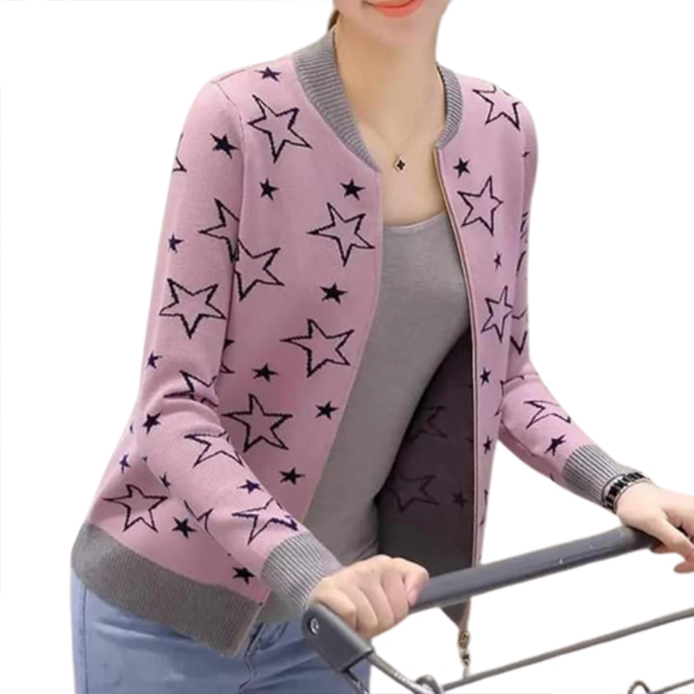 Micro Winter Jacket For Women - Pink - JL-18